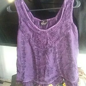 Cute embroidered tank top